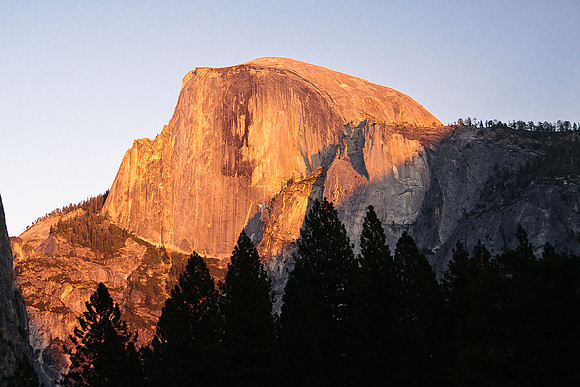 Magic Light on Half Dome