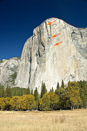 Climbers on El Capitan