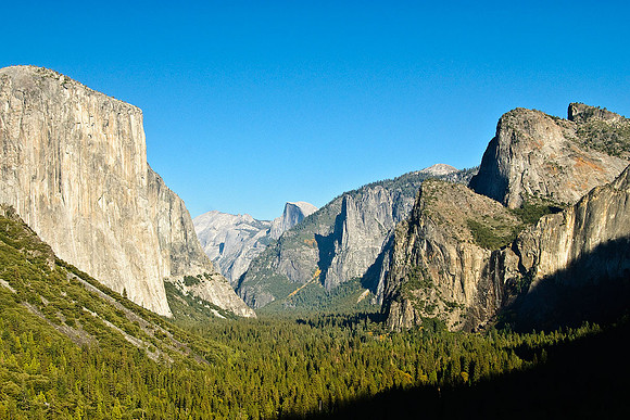 Yosemite Valley from Valley View Overlook