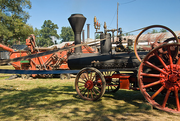 Traction engines at the Williams Grove, PA steam show