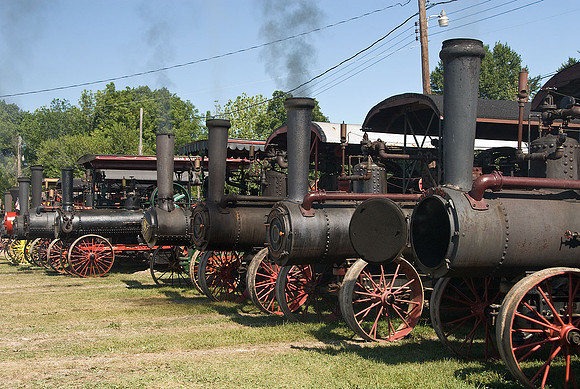 Traction engines at the Williams Grove, PA steam show