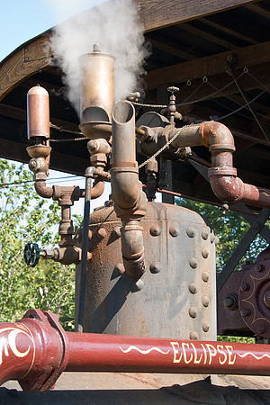 Traction engines at the Williams Grove, PA steam show