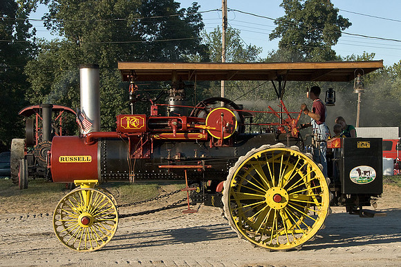 Traction engines at the Williams Grove, PA steam show