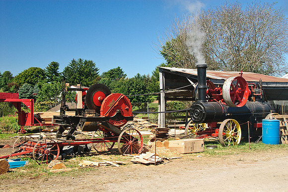 Shingle Mill Powered by Portable Steam Engine