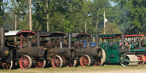 Traction engines at the Williams Grove, PA steam show