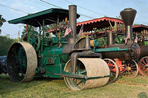Traction engines at the Williams Grove, PA steam show