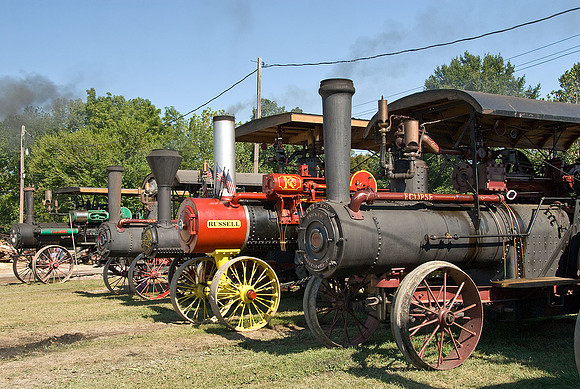 Traction engines at the Williams Grove, PA steam show