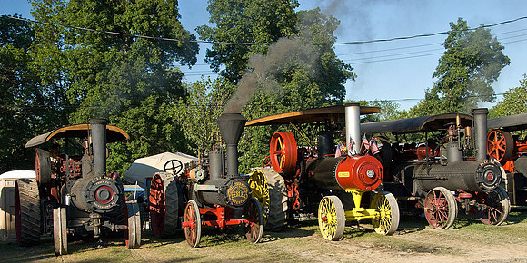 Traction engines at the Williams Grove, PA steam show