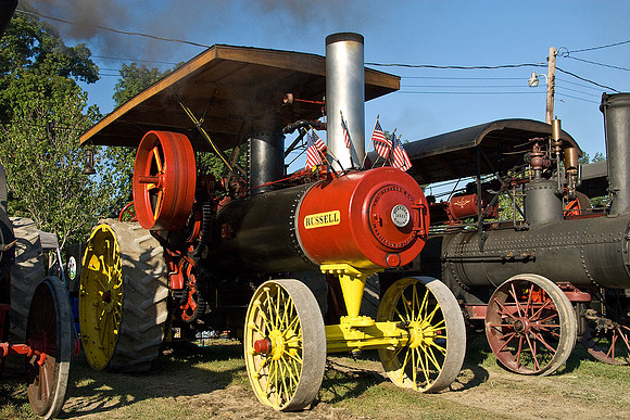 Traction engines at the Williams Grove, PA steam show
